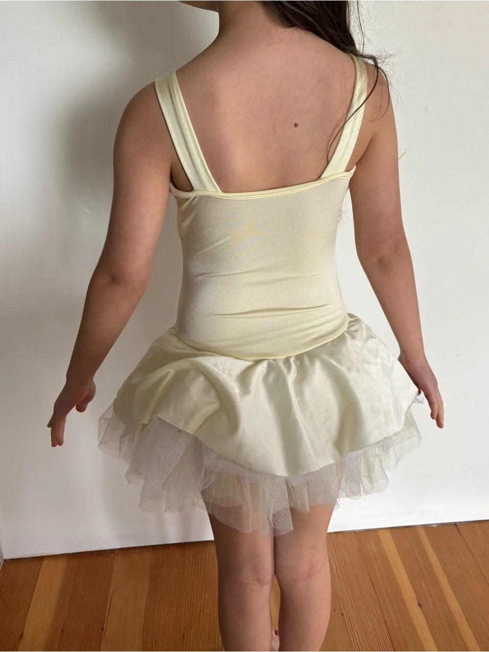Girls Cream Sequin Ballet Tutu Costume Dress